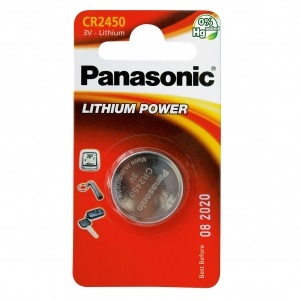 Батарея Panasonic CR 2450 BLI 1 LITHIUM (CR-2450EL/1B)