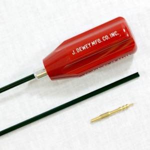 Шомпол Dewey .17 (4,5 мм) калібру в нейлонової оплетки довжина 11 дюймів (28 см) різьблення 5/40 F (17C-11)